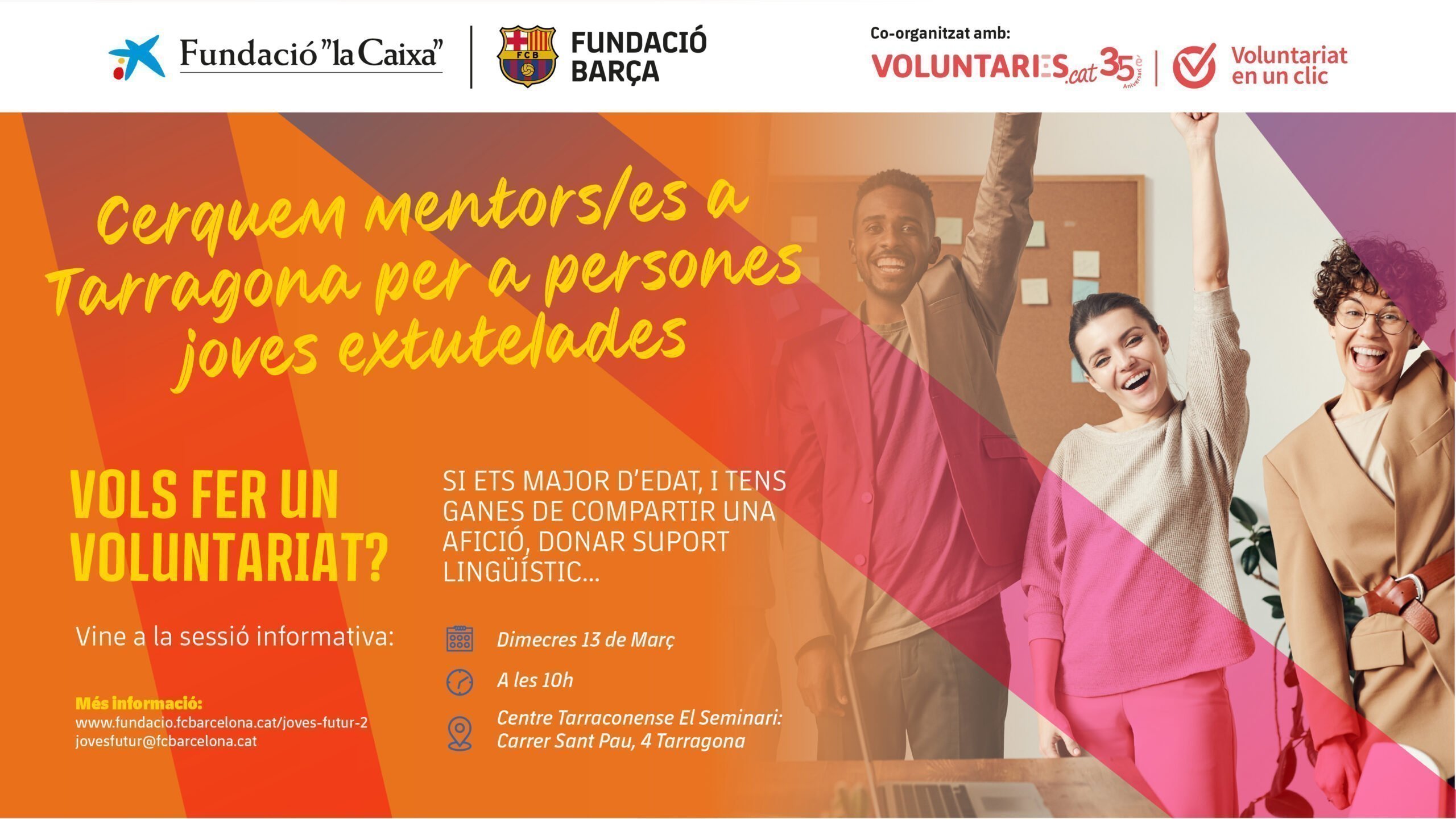 Sessió informativa per a persones mentores de jovent extutelat a Tarragona