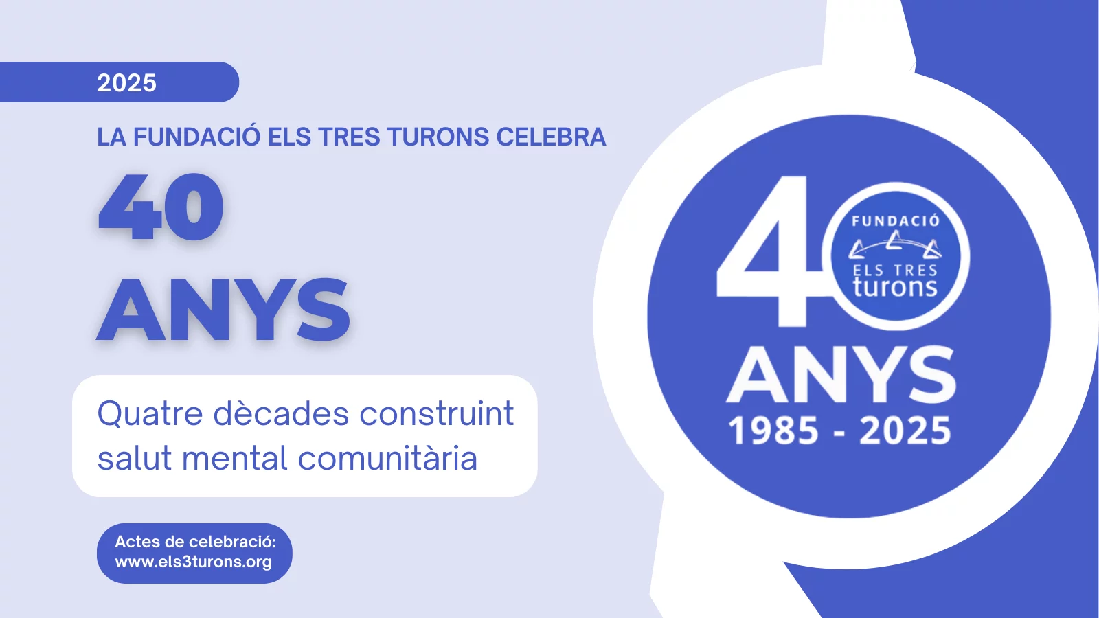 Acte central del 40è aniversari de la Fundació Els Tres Turons