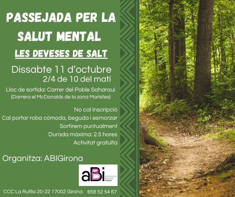 Passejada per la Salut Mental a les Deveses de Salt